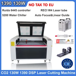 DSP 1390 Laser Cutting Machine RECI 130W Tube Autofocus Laser Cutting Machine Metal Cutting