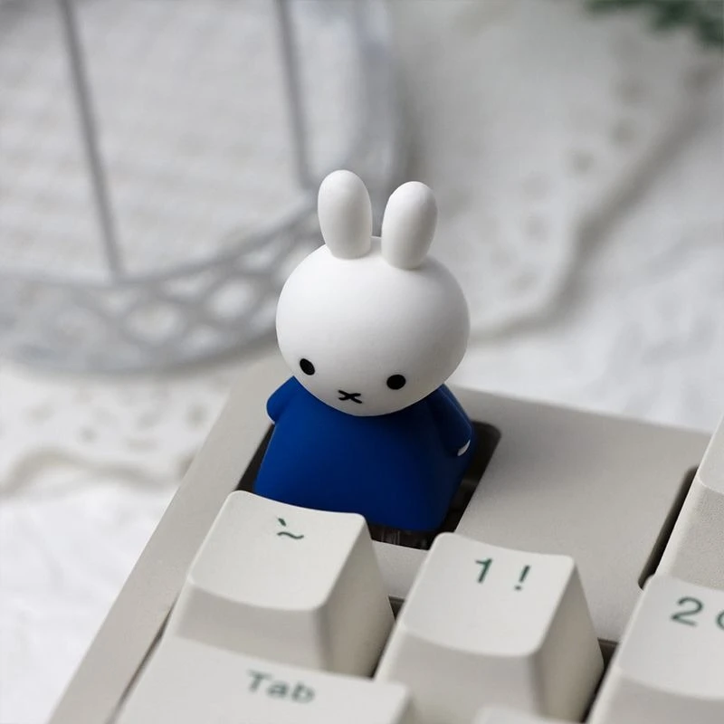 Miffy Keycaps Cute Machinery Keyboard ESC Sweet Lovely Kawaii Cartoon Personality Interesting Little Fresh Versatile Gift 2026 view 3
