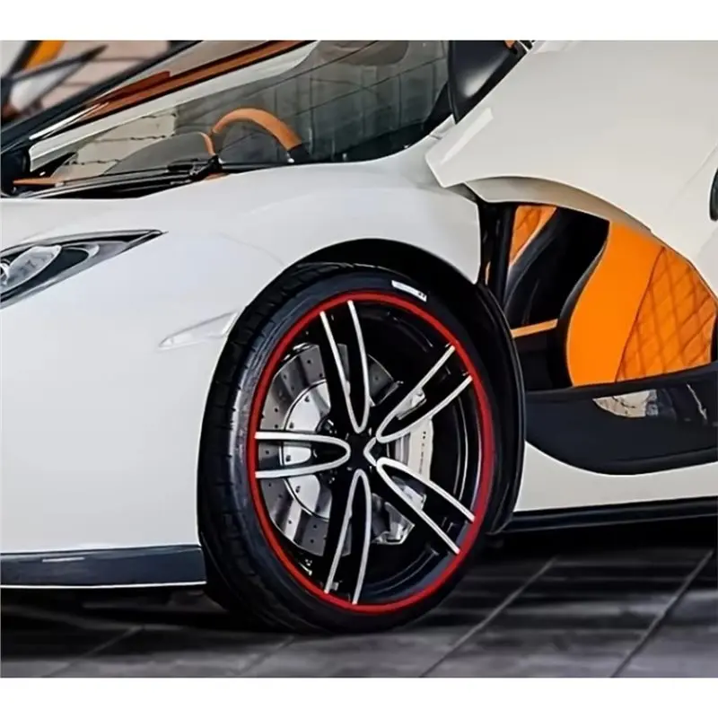 A02Q-For 14-24Inch Track Wheel Rim Anti-Scratch Decorative Protection Circle Strips Wheel Hub Decoration Protection Ring