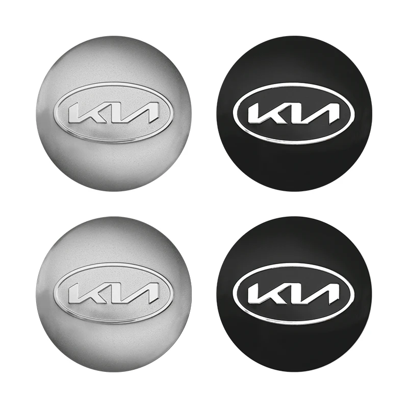 4Pcs 56mm Car Wheel Hub Center Cap Emblem Badge Stickers For Rio 2 3 K3 K5 Ceed Sportage Picanto Sorento Soul Accessories