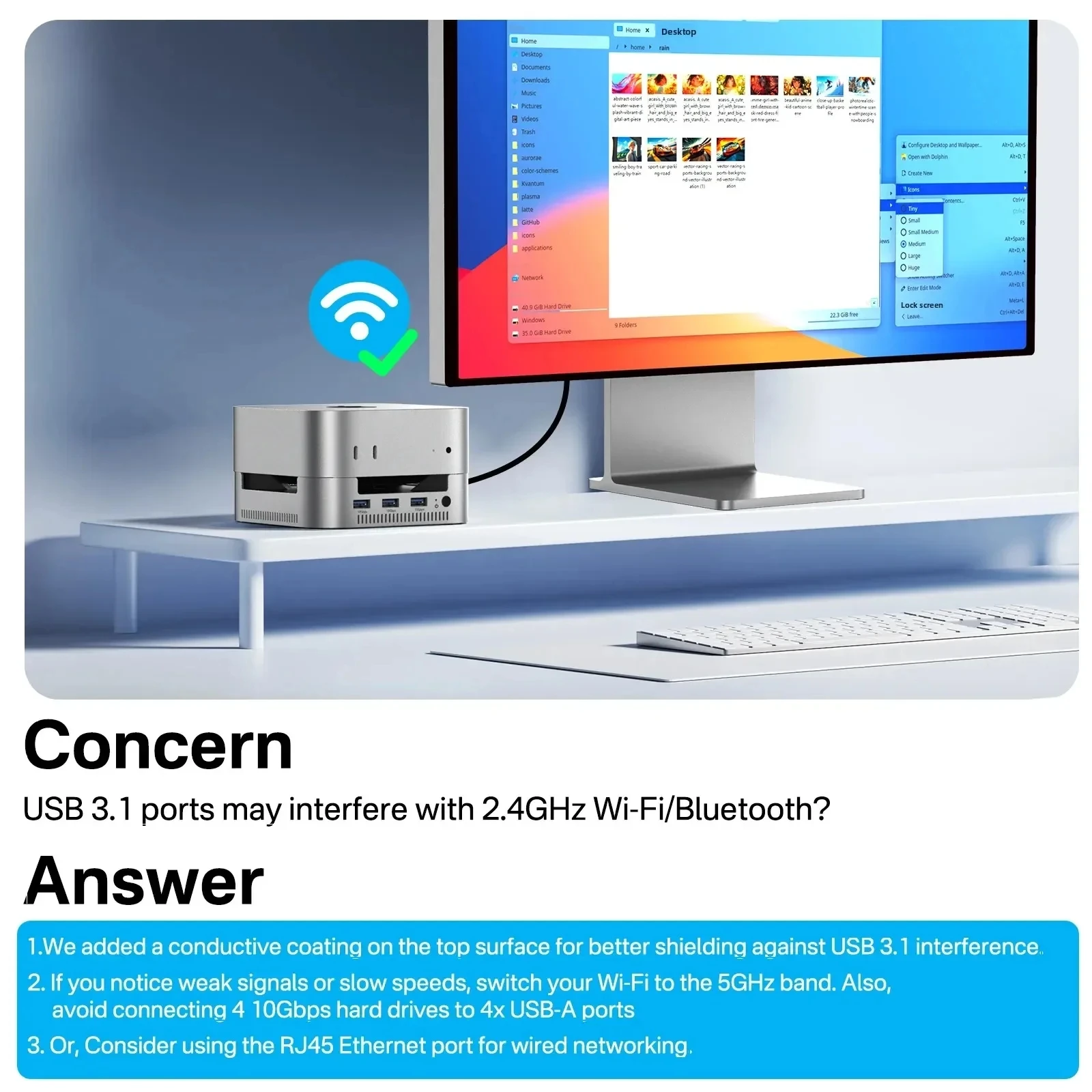 Acasis Mac Mini USB-C Docking Station Dual Bay M.2 NVMe SSD