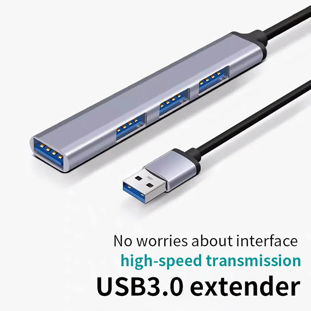 4 Port USB 3.0 Hub USB Hub High Speed Type C Splitter 5Gbps For PC Computer Accessories Multiport HUB 4 USB 3.0 2.0 Ports