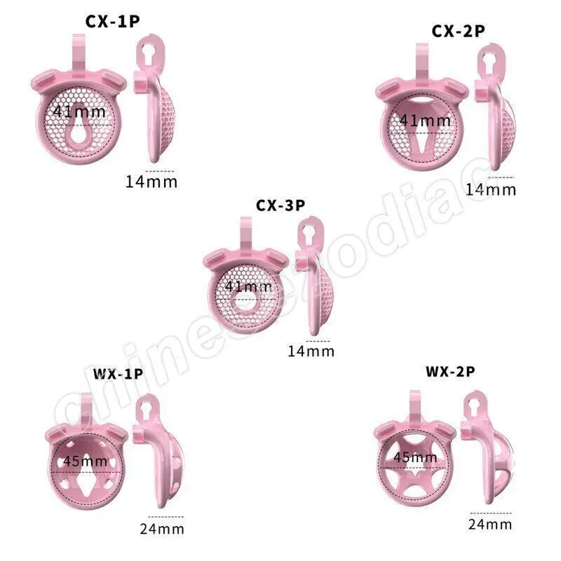 Gaiola de castidade super pequena Sissy Lock Binding Cage Homem Castidade rosa ‬   Dispositivo Novo Brinquedo Sexual Adulto