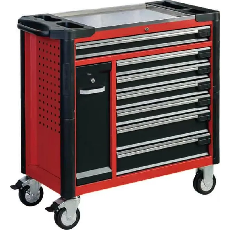 

Goldenline Hot Sale Professional Tool Trolley with Stainless Steel Working Top