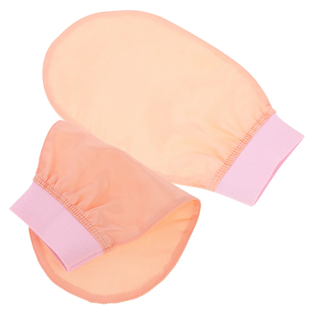 

2 Pcs Silk Bathing Mittens Exfoliating Shower Gloves Soft Skin Cleansing Tool Reusable Body Scrubbers Bath Accessories