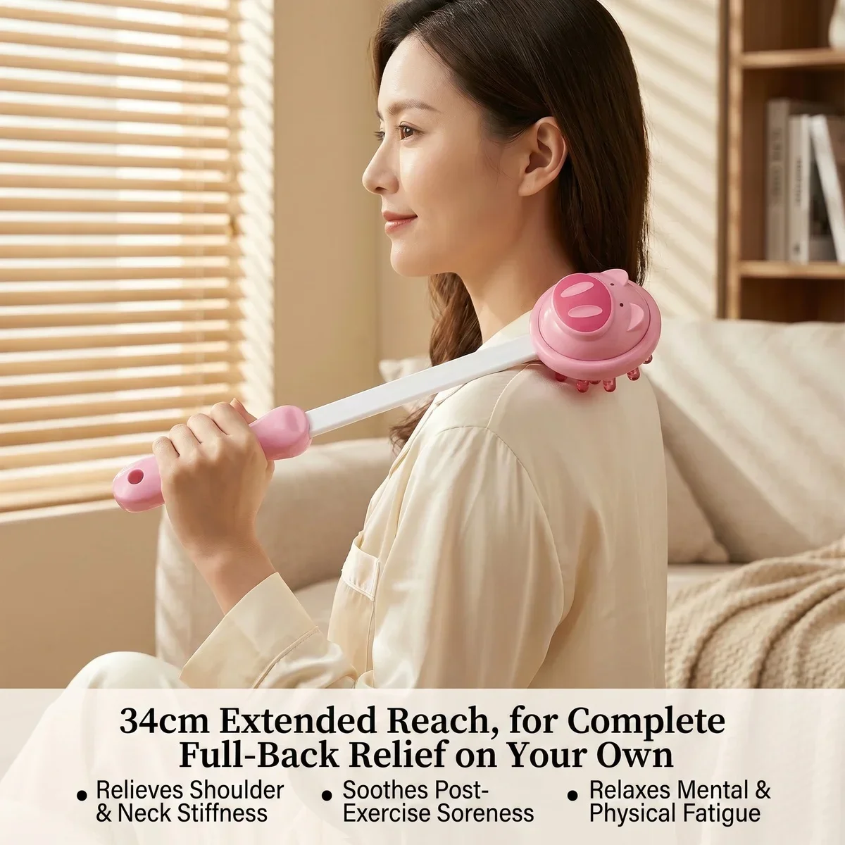 Taiwanese Cartoon Massage Hammer, Shoulder & Neck Relaxation Meridian Pat, Self-Service Health Care Hammer, Fitness Hammer, Back