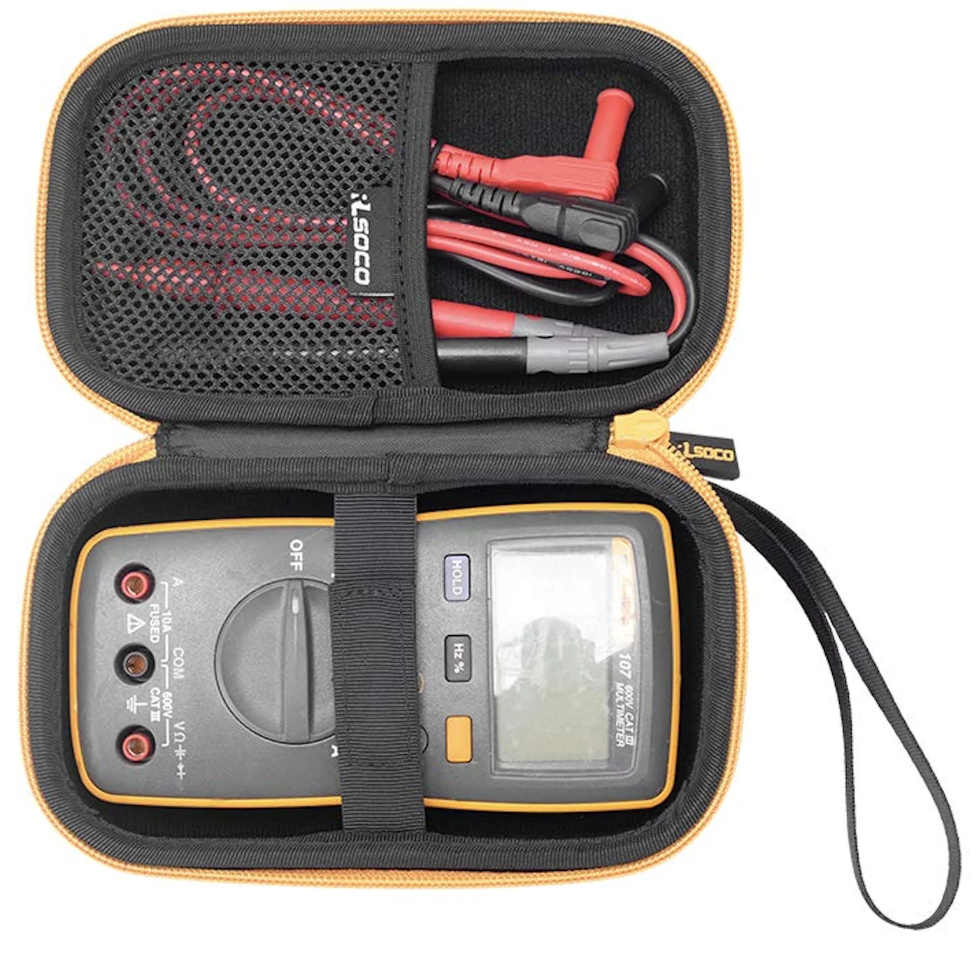 EVA Hard Case for Fluke 107/101/106 Handheld Digital Multimeter (Case Only) Storage Orginazer Carrying Bag for Working