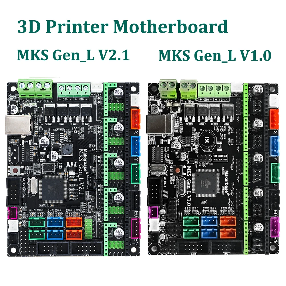 Imagem -03 - Makerbase-mks v 2.1 3d Printer Parts Control Board Support Tmc2209 2208 Uart Mode Gen-l para Sidewinder x1 Ramps1.4