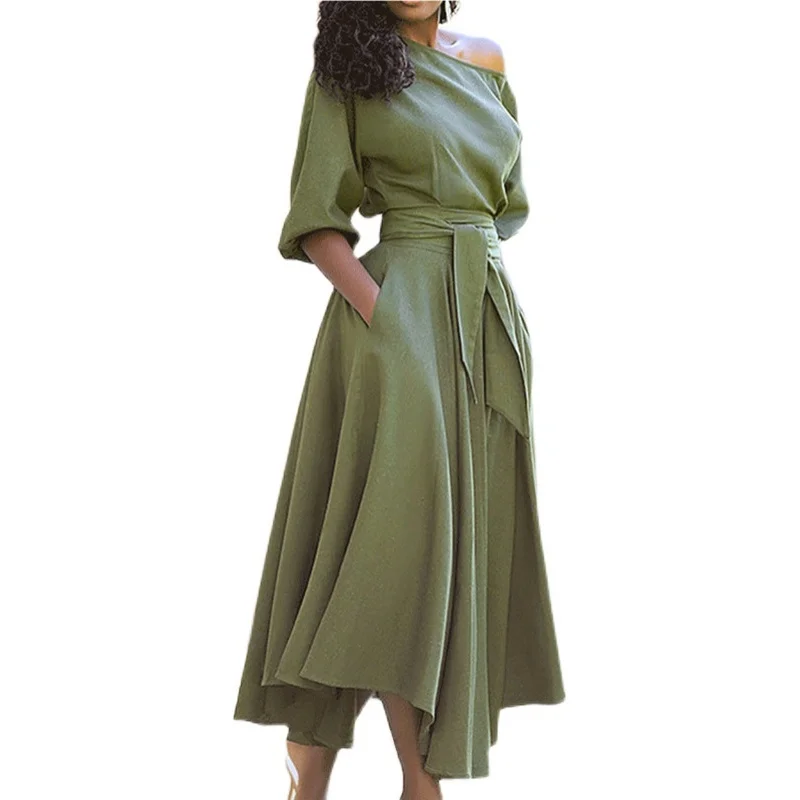 กระโปรงแฟชั่นไซส์ใหญ่ปี 2024 สำหรับผู้หญิง กระโปรงเซ็กซี่สไตล์สตรีท ผ้าฝ้ายสำหรับฤดูร้อน ทรงเอวสูง ผ้าคลุมไหล่ ทรงเอ กระโปรงยาว