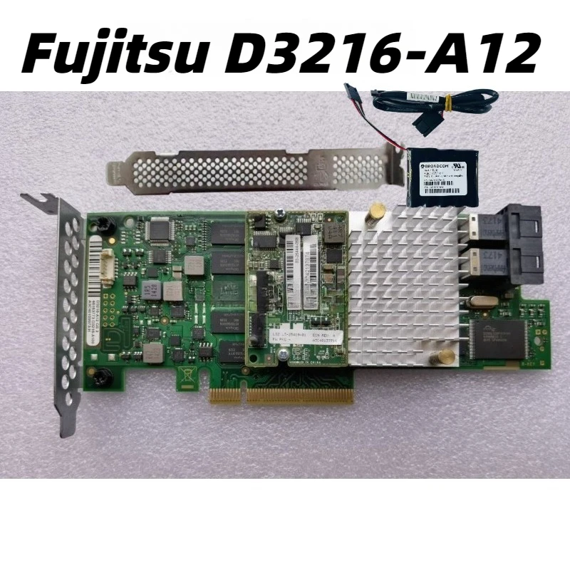 

Fujitsu D3216-A12 LSI MegaRAID 9361-8I 12GB SAS Cache with CVM02 BBU Fast Data Transfer
