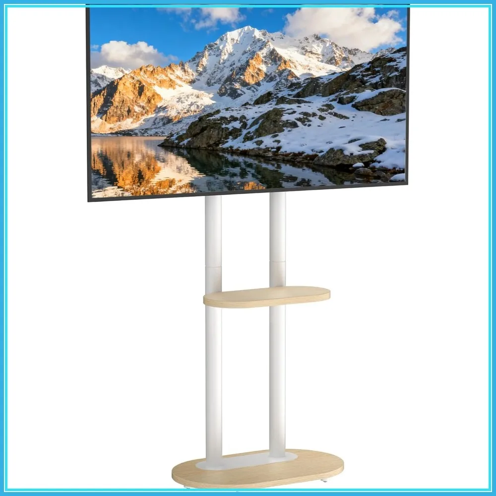 

Unho Rolling TV Stand with Mount for 40-75 inch TVs Living Room Bedroom