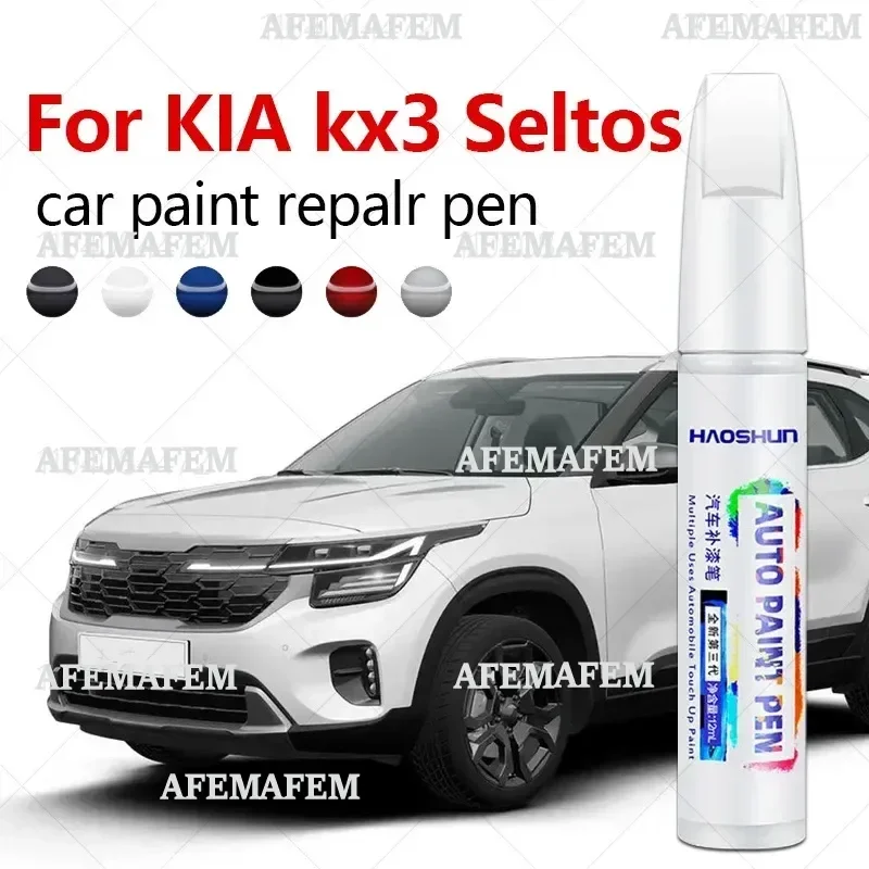 Paint Repair Pen Touch Up Scratch Remover DIY Auto Accessories Black White Blue Orange Red For KIA kx3 Seltos 2014-2025 QJ SP2