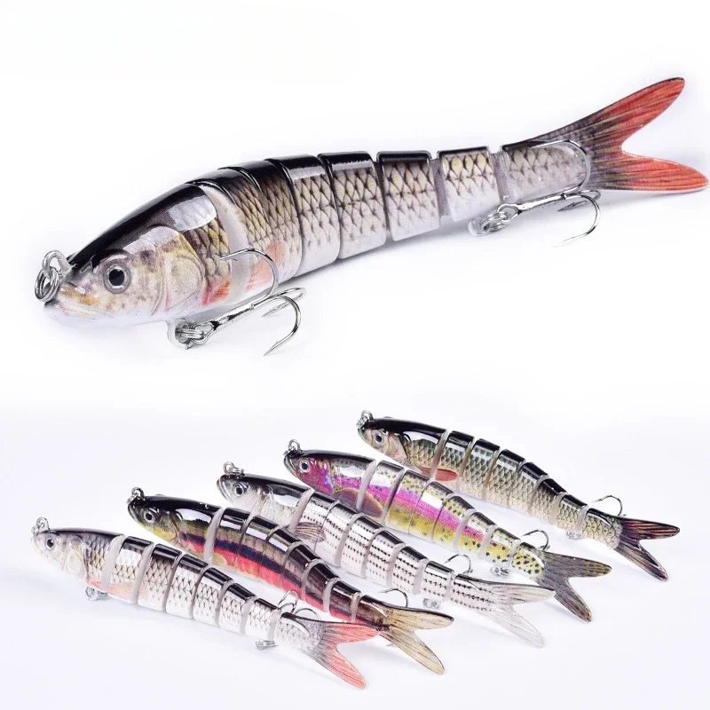 Fishing Lures Bass Trout Multi Jointed Swimbait Slow Sinking Bionic Lifelike Freshwater Saltwater Artificial Bait Wobbler Minnow