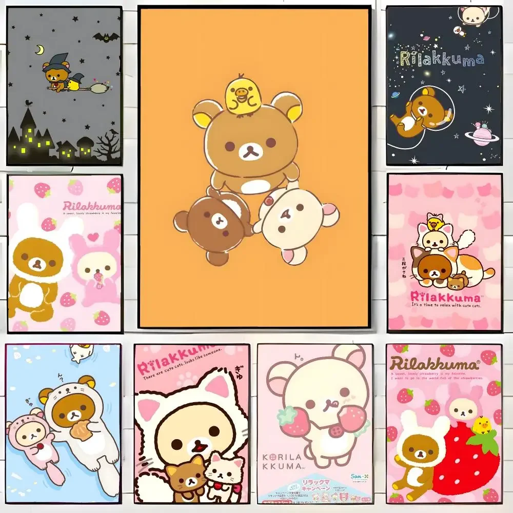 Cartoon Character R-Rilakkuma Poster Wall Art Print Decorative Mural Home Decor Gift Unframed