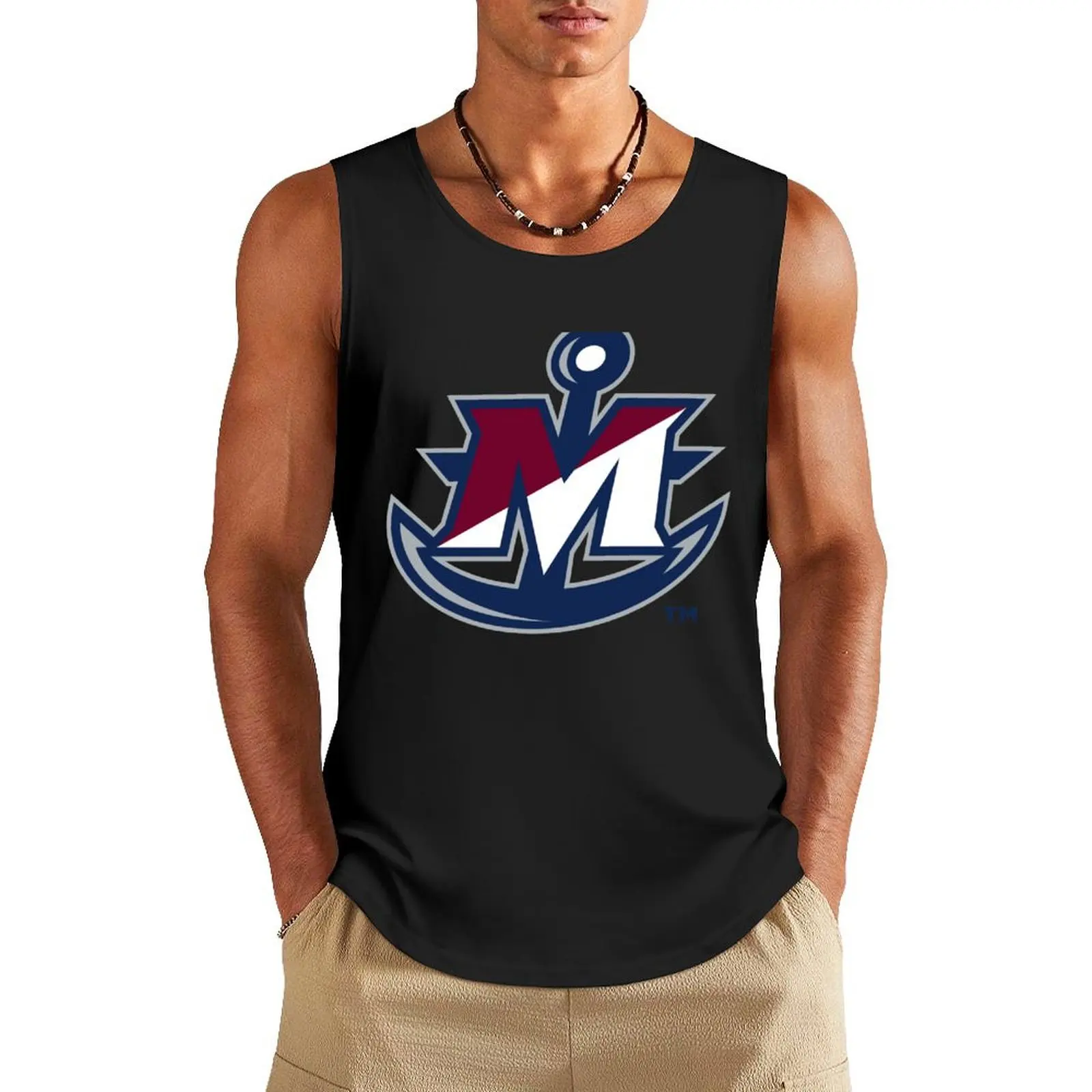SUNY Maritime privateers Tank Top vest men gym shirt man Men's clothing singlets for men