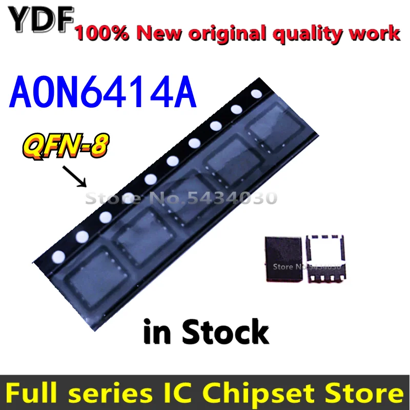 (10-20pcs) 100% New AON6414A AO6414A 6414A  AON6414 AO6414 QFN-8 QFN8 IC