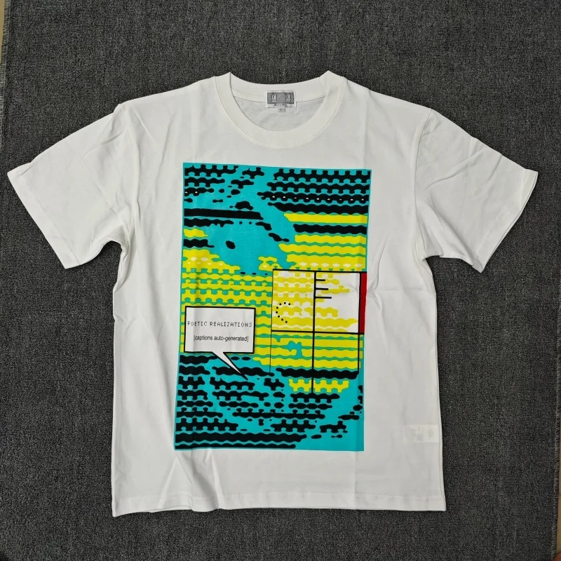 New Cav Empt C.E Pixel Game Retro Comic Graphic T-Shirt Men Women Cotton Short Sleeve Tee Streetwear Tops
