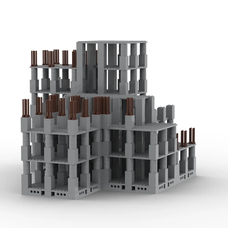 แบบจำลองอาคารเมือง โมเดลอาคารกำลังก่อสร้าง แบบจำลองอาคาร เทคโนโลยี แบบประกอบสำเร็จรูป ประกอบเองได้ ของขวัญ ของเล่น