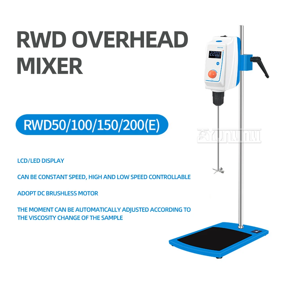 

110V 220V 60L High Shear Blender Electric Laboratory Stirrer Digital Display Lab Mixer High Speed Disperser 30-2200rpm