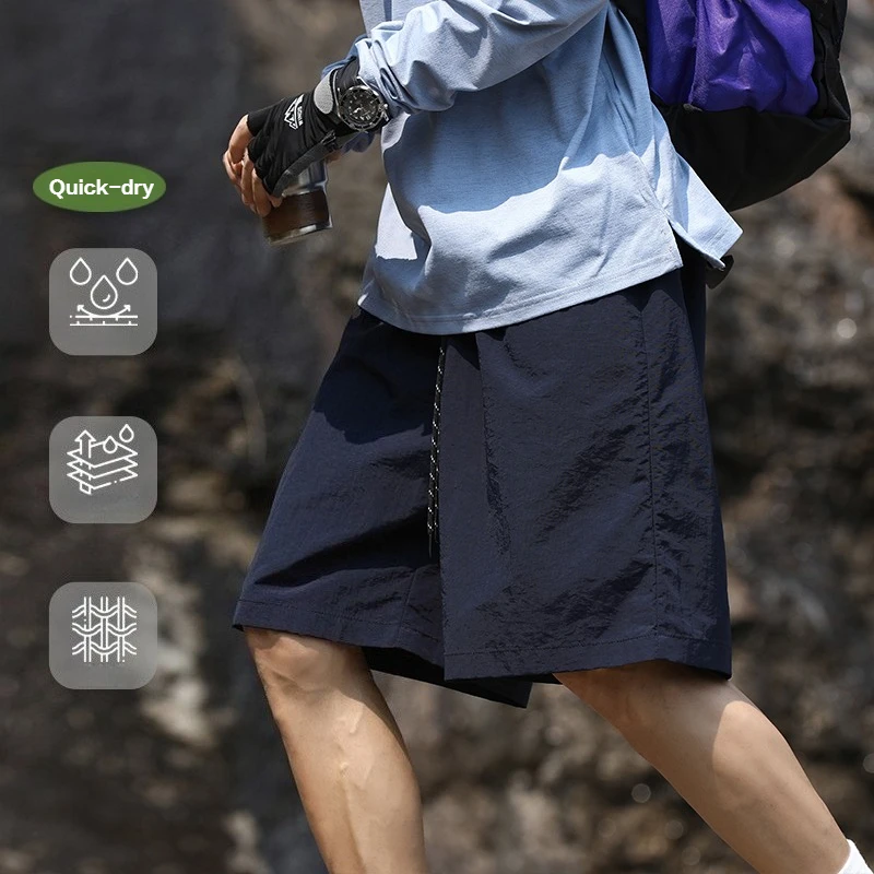 

2026 New Summer Outdoor Quick Dry Four-Point Shorts Men M-5XL Lightweight Water Anti-wrinkle Hiking Fishing Casual Short Pants