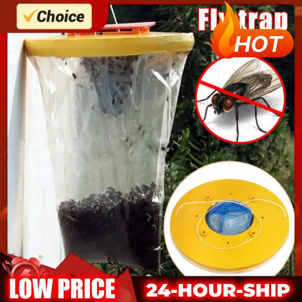 Trampa para Moscas Desechable, Bolsa de Control de Plagas, Bolsa con Cebo para Moscas para Parques/Cantinas/Restaurantes/Granjas al Aire Libre