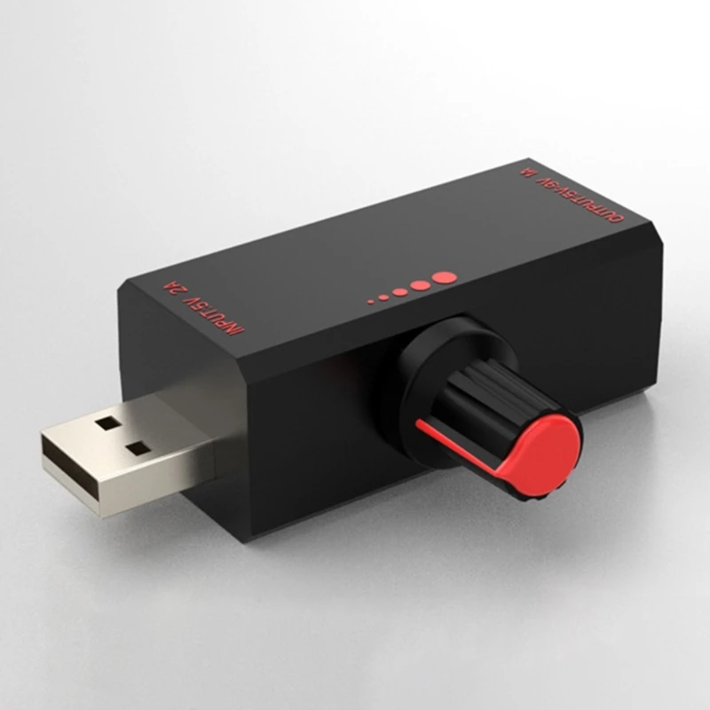 USB-ventilatorregelaar Efficiënte USB-ventilator Traploze snelheidsregelaar voor kantoor en thuis USB-ventilatorbediening voor