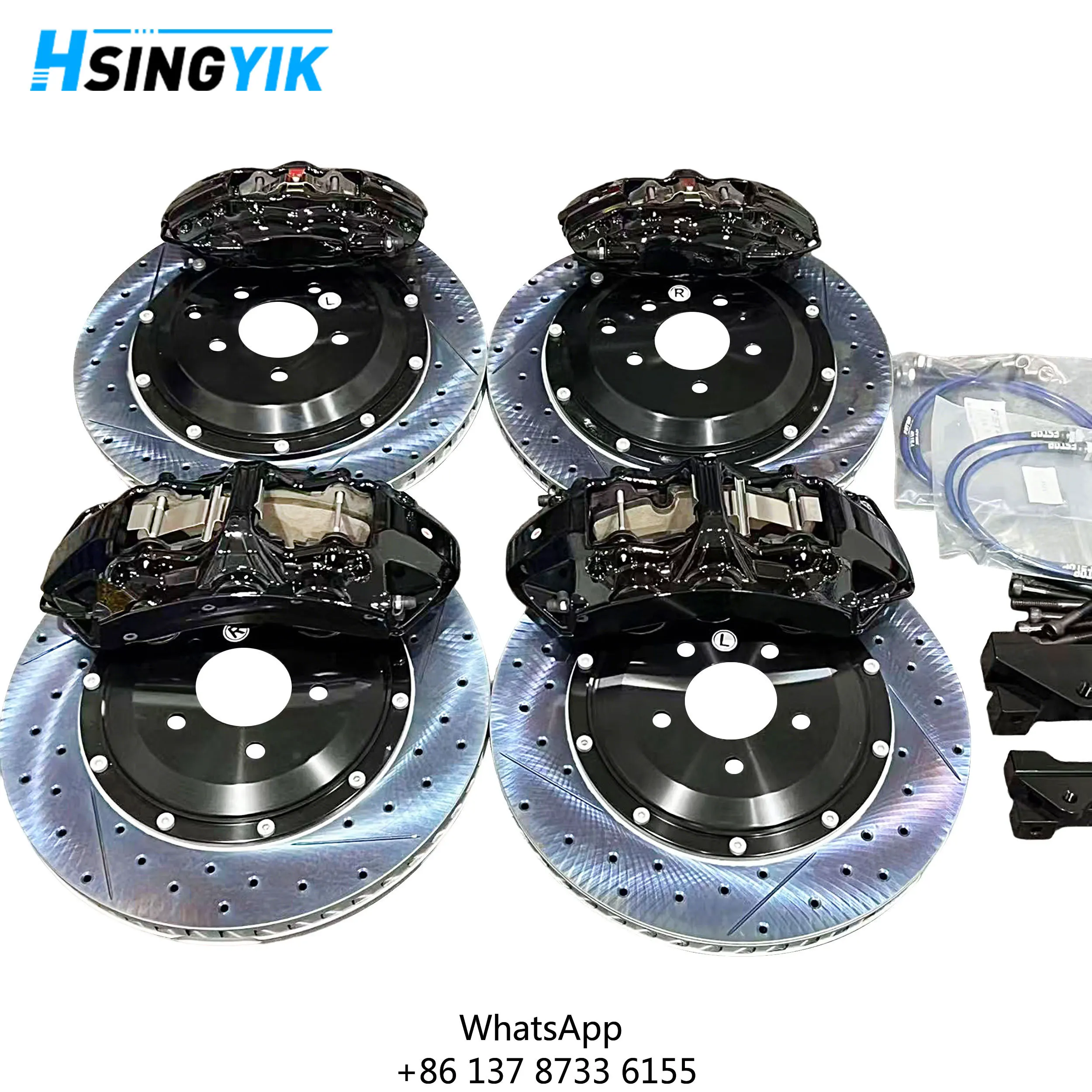 

Custom Color Disk Size Break Caliper Drilled Slotted Steel Big Brake Kit For Toyota GR Yaris