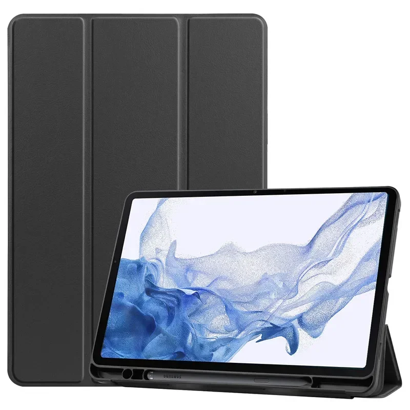 

Чехол для Samsung Galaxy Tab S9 FE S9 FE +, умный чехол с держателем для ручек, чехол для Samsung Galaxy Tab S6 Lite S7 FE S8 A9 Plus, чехол