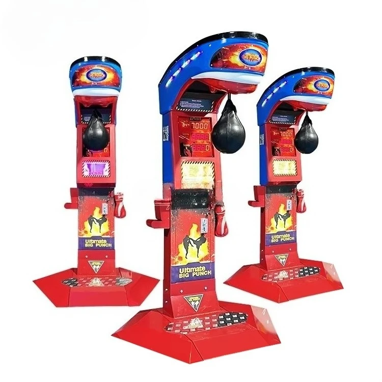Coin Operated Hard Hitter Boxing Punching Machines Maquina De  Ultimate Big Punch Boxing Game Machine Dragon Punch Machine