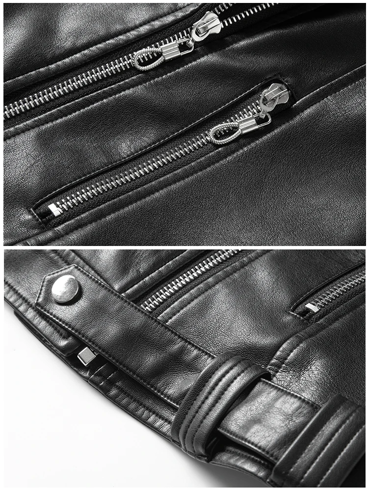 Chaqueta de cuero Bla eep para mujer, estilo corto, a la moda, primavera-otoño, nueva, Haifeng, abrigo de cuero genuino, chaqueta de motociclista