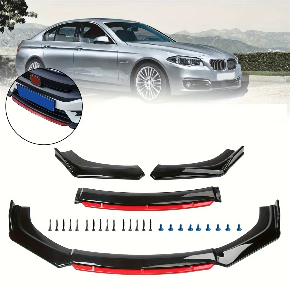 3 قطعة سيارة عالمية الجبهة حافة مصد السيارة الفاصل الشفاه طقم الجسم المفسد الناشر لسيارات BMW لبنز لأودي لشركة فولكس فاجن لسوبارو