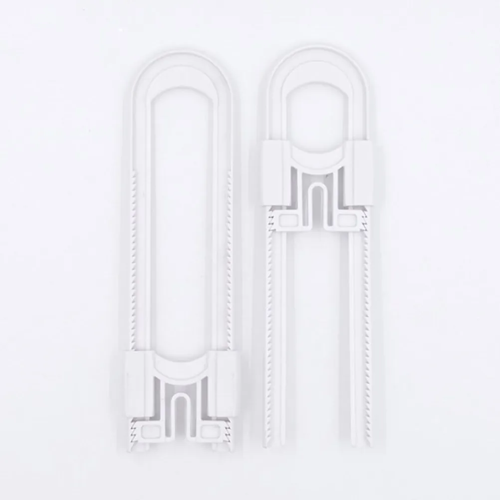 

2Pack U Shaped Safety Locks Premium ABS Material Smooth Dual Button Design Childproof Cabinet Latch for Kitchen Bathroom Sliding