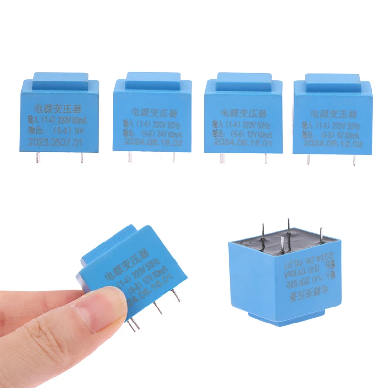 0,5 W 220 V bis 12 V Power Mini versiegelter Stecker-In-Leiterplatte 4-poliger wasserdichter gekapselter Transformator