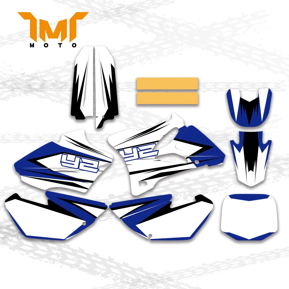 TMT Motocross Full Plastics Graphics Decal Sticker Decoration For Yamaha YZ85 YZ 85 2002-2014 2013 2012 2011 2010 2009 2008 2007