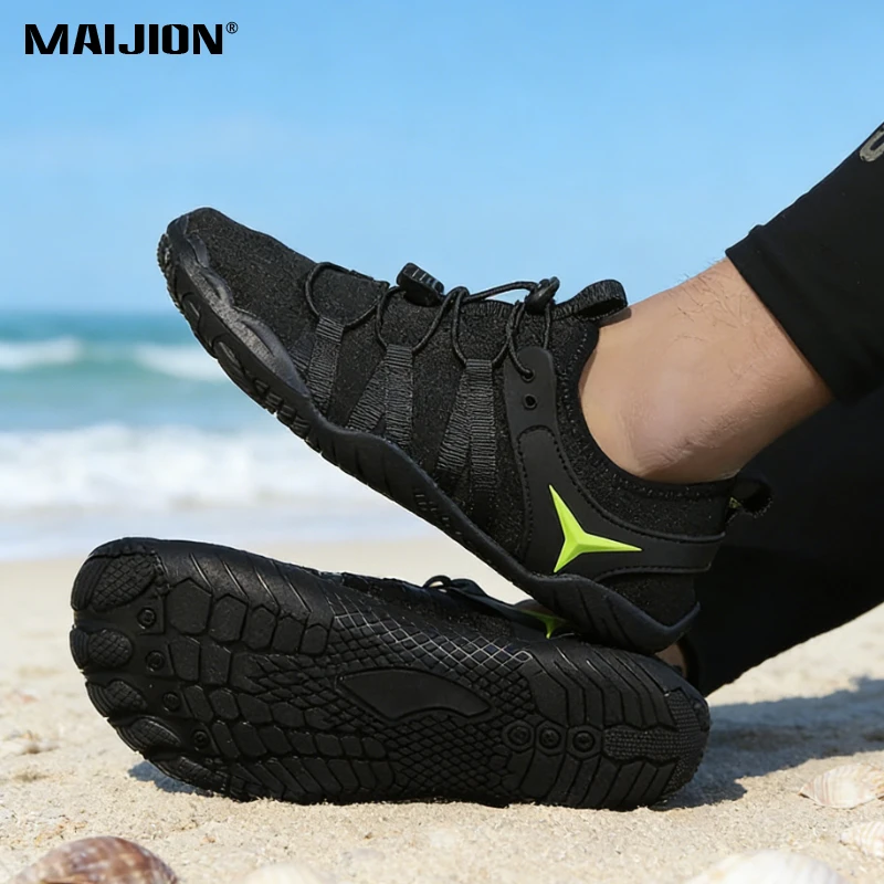 

Водные кроссовки MAIJION для плавания, аквашузы, быстросохнущие кроссовки для пляжа, рыбалки и водных видов спорта, нескользящие