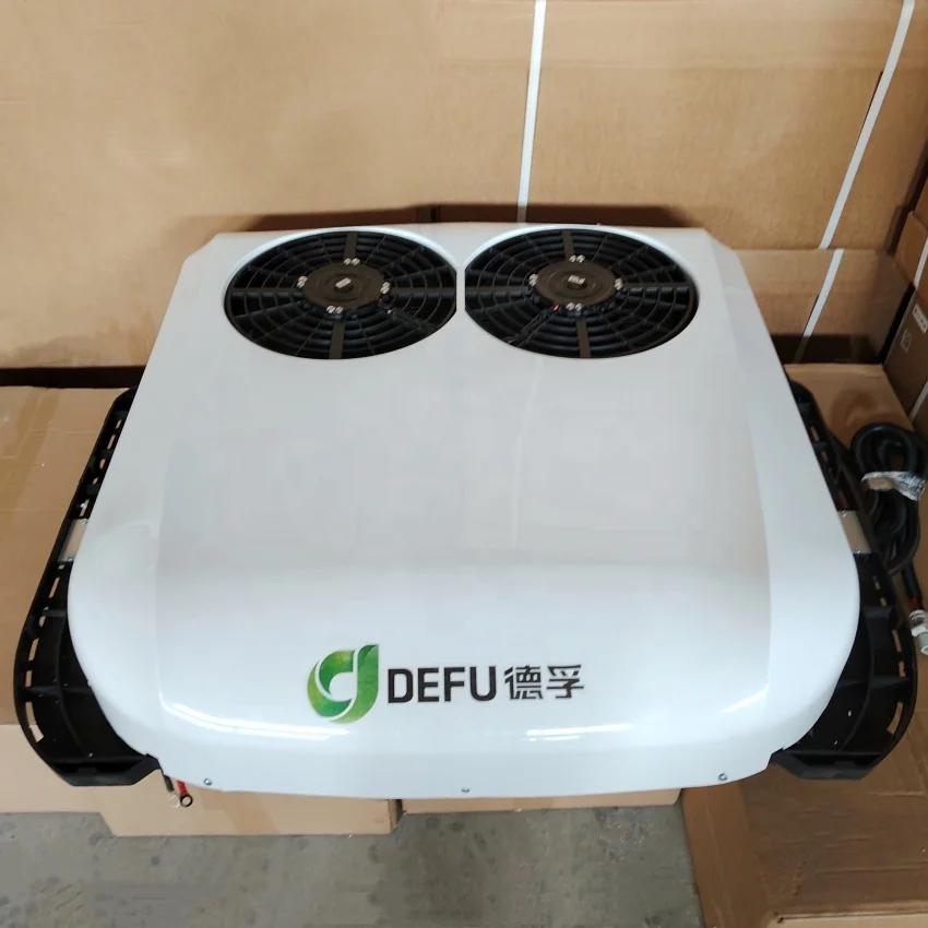 بطارية تخييم وقوف السيارات 24 فولت 12 فولت تكييف الهواء على السطح شاحنة كهربائية سقف مكيف الهواء #2