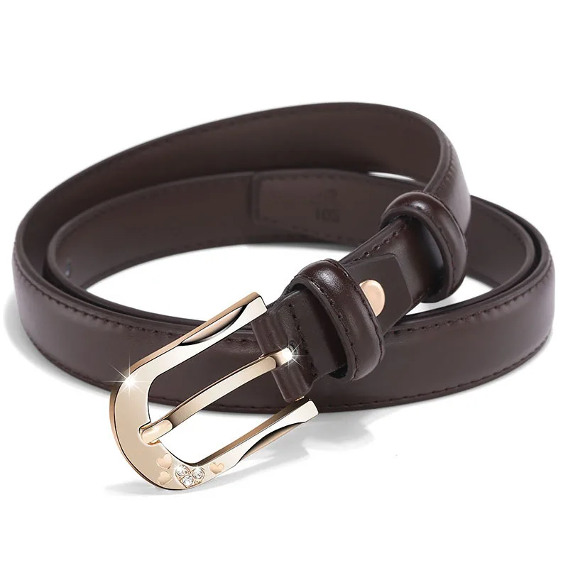 Bright brick D-type needle buckle candy colored women's belt, multi-color casual fashion belt, simple student pants belt