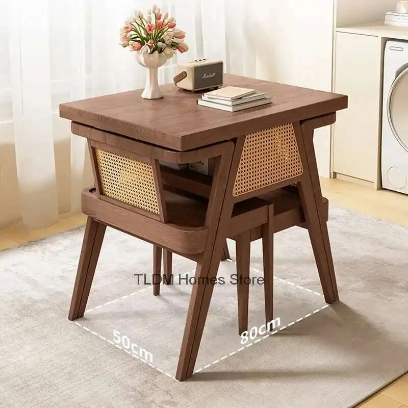 

Balcony Garden Furniture Sets Home Courtyard Villa Solid Wood Table and Chair Combination Leisure Outdoor Garden Furniture Set A