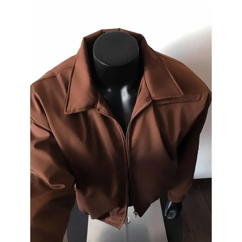 الأعمال عارضة سترة البدلة الخارجية معطف جديد الرجال في منتصف العمر وكبار السن الوقوف طوق زائد حجم الربيع والخريف