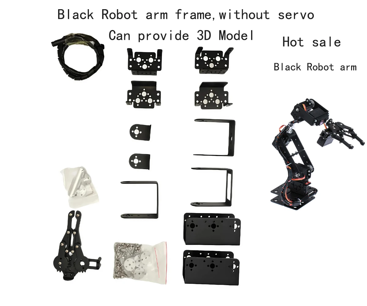 Image 6: Kit DIY de bras robotique 6 DOF, robot multi-DOF avec servo pour la préhension, éducation et construction pour Arduino ESP32, bras robotique programmable