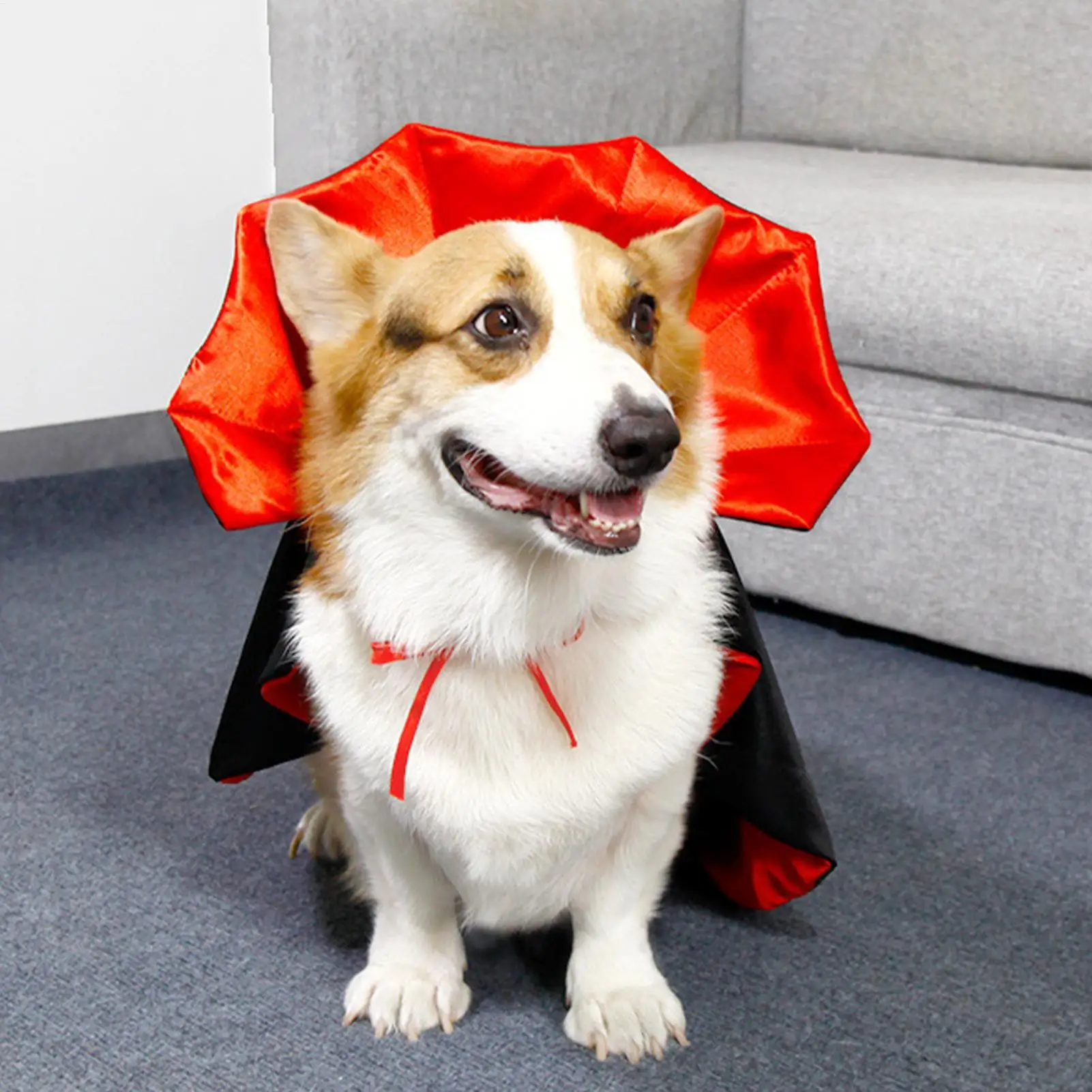 Dog Vampire Costume Spooky Lightweight Vampire Cloak Props Dog Halloween Costumes for Makeup Party Stage Performance Party