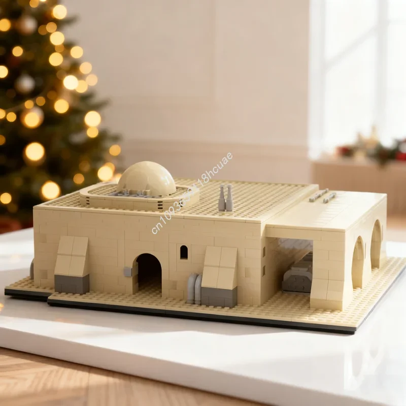 958 piezas MOC Tatooine House 2 Star Battle, modelo de construcción, regalo de Navidad, bloques de juguete, ensamblaje DIY, idea creativa, ladrillos educativos