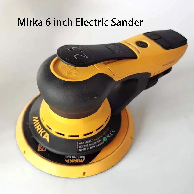 6 Inch 350W Electric 150mm Sandpaper Wood Grinder Polishing Machine Sander Power Tools Car Paint