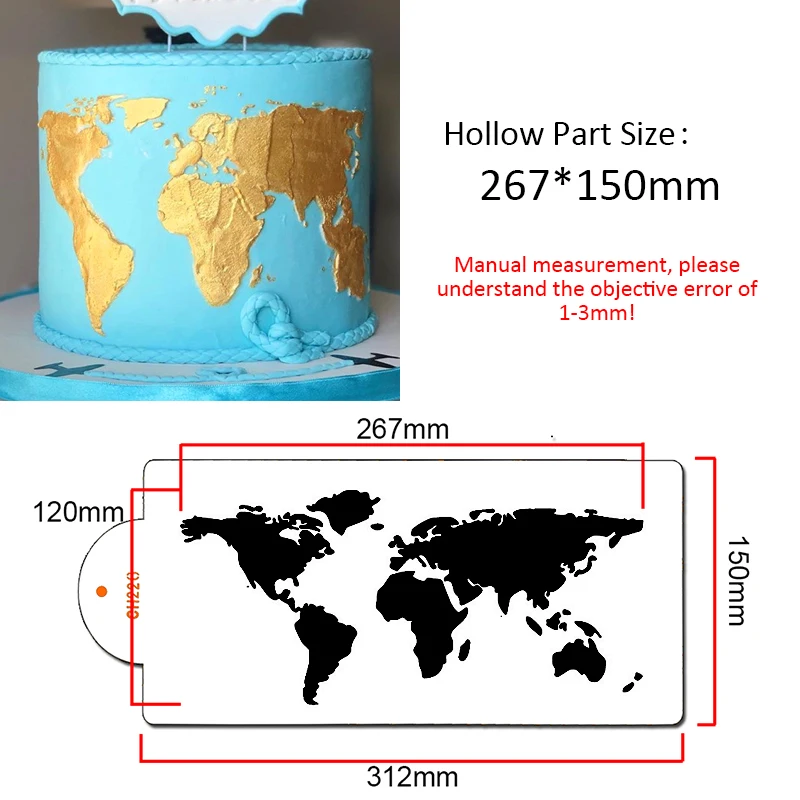 Cake Stencil Leaf Shape Fondant Decorating Tools