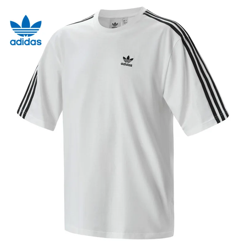 adidas-three-leaf-clover-men's-oversizetee-sports-and-leisure-short-sleeved-t-shirt-iz2474