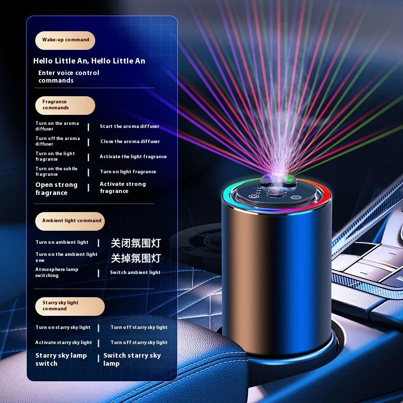 Star sky roof car fragrance spray atmosphere lamp intelligent sound pickup lamp car perfume Milky Stars fragrance 2