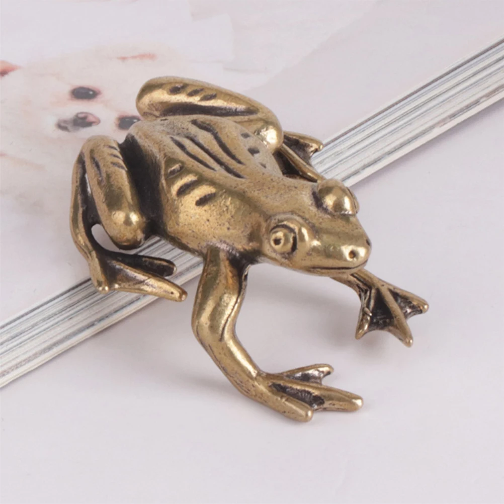 

2pcs Frog Ornaments for Garden Desk Home Decoration Frog Statues For Garden Tea Pet Figurines Gifts Accessories