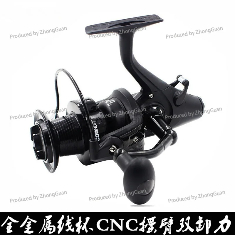 Double Discharge FishingAll-metal Line Cup, Fishing Line Front and Rear Brake Spinning  Far Throw Wheel, Carp Wheel