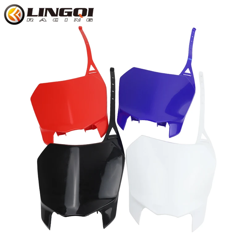 LINGQI سباق الدراجات النارية الجبهة رقم لوحة هدية قناع البلاستيك غطاء الجسم ل CRF110 CRF125 2013 2022 على الطرق الوعرة حفرة الترابية دراجة