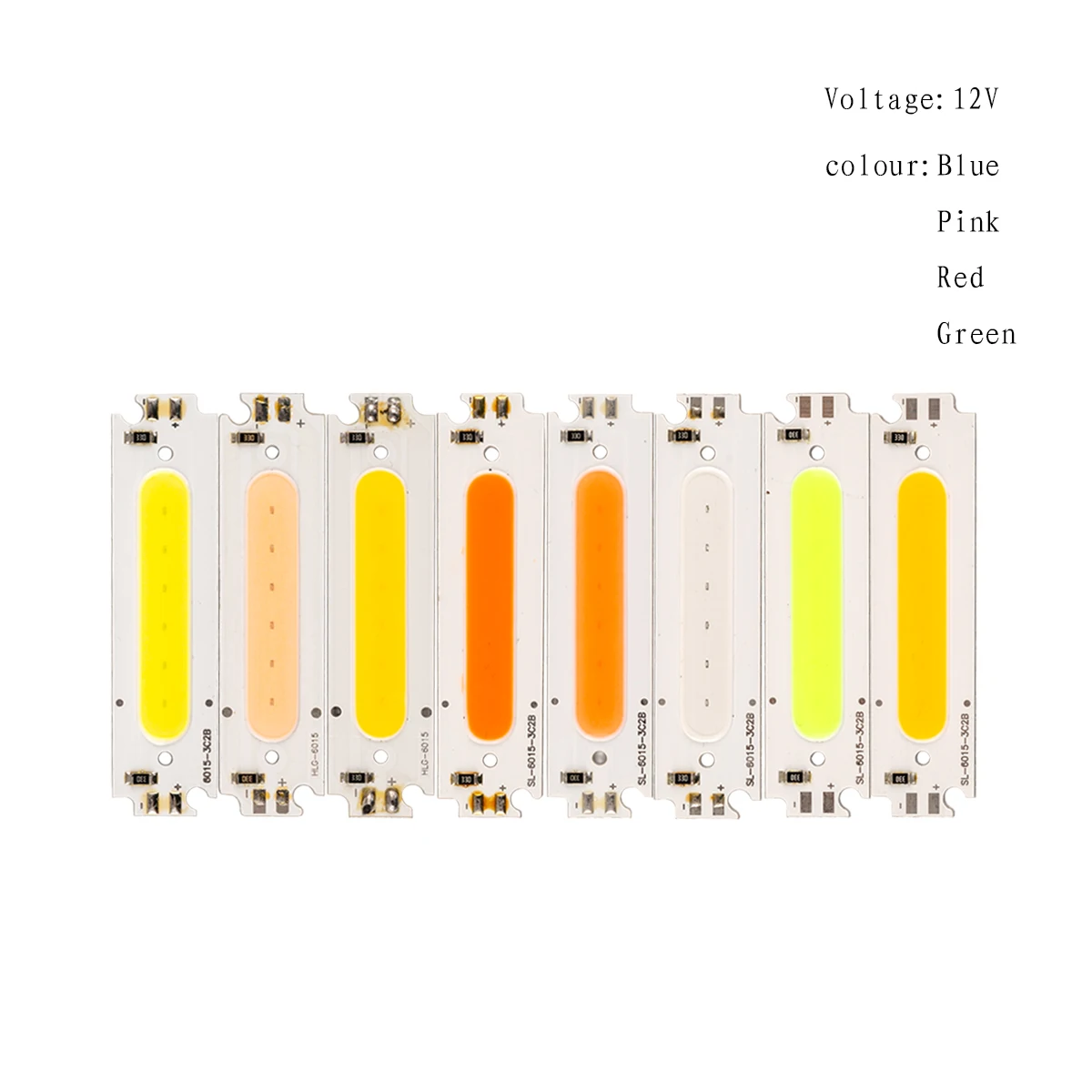 Módulo de Chip LED COB de 2W, 3W, 5W, 6W, 8W, 12V, brillo Ultra alto, luz ambiental multicolor, diseño DIY